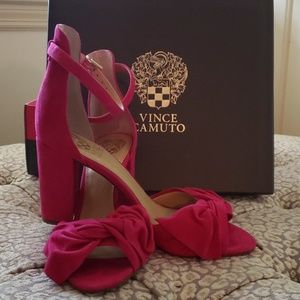 Vince Camuto Hot Berry Pink Suede Shoes!!!